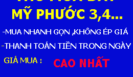 giá đất mỹ phước 3 hiện nay